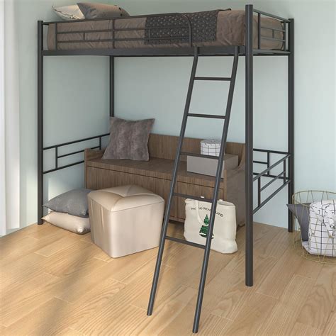 twin sized loft bed|heavy duty twin loft bed.